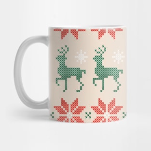 Christmas Deer Pattern Mug